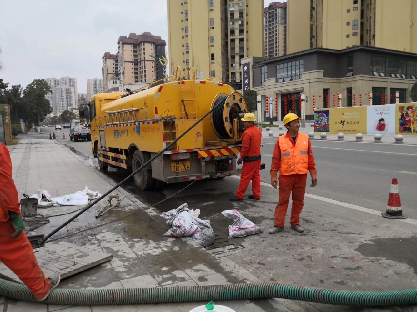 潭牛镇排污管道清淤-管道清洗
