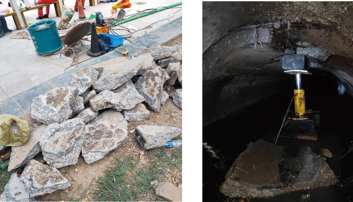 潭牛镇管道预处理